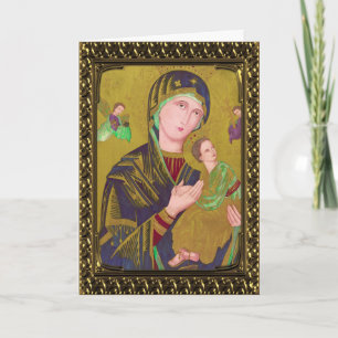 Mary Jesus and Angels - Vintage Fine Art Card