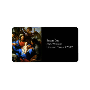Mary, Jesus, & Joseph Label
