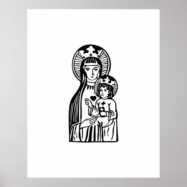 Mary & Jesus Poster (Front)