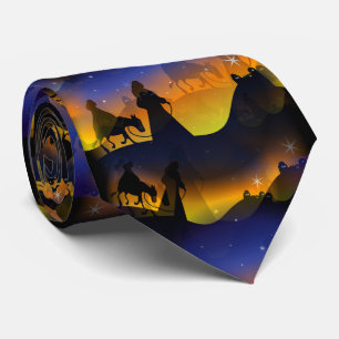 Mary & Joseph Christmas Nativity Tie
