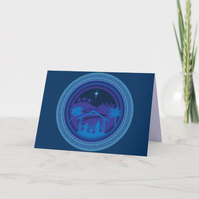 mary joseph jesus greeting card (Front)