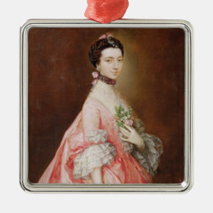 Mary Little, Later Lady Carr (oil on canvas) Metal Tree Decoration