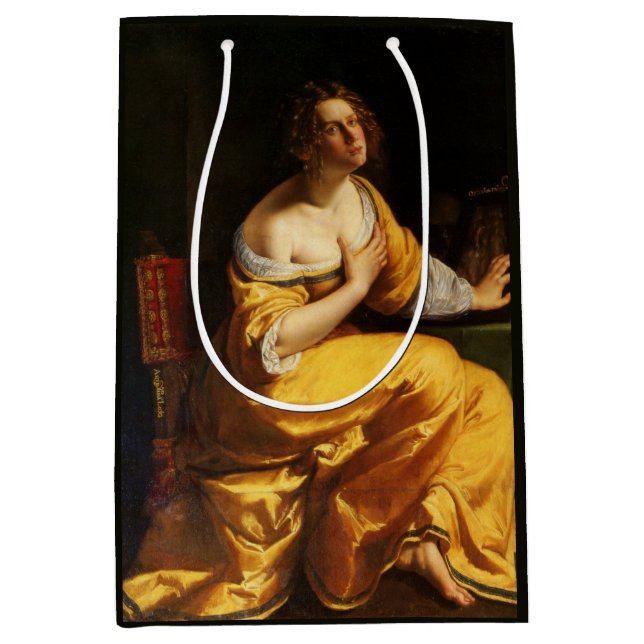 Mary Magdalene (by Artemisia Gentileschi) Medium Gift Bag (Front)