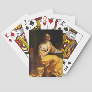 Mary Magdalene (by Artemisia Gentileschi) Playing Cards
