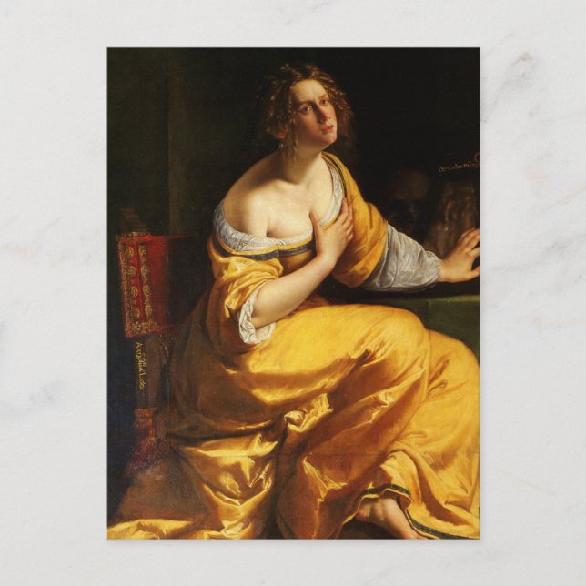 Mary Magdalene by Artemisia Gentileschi Postcard (Front)