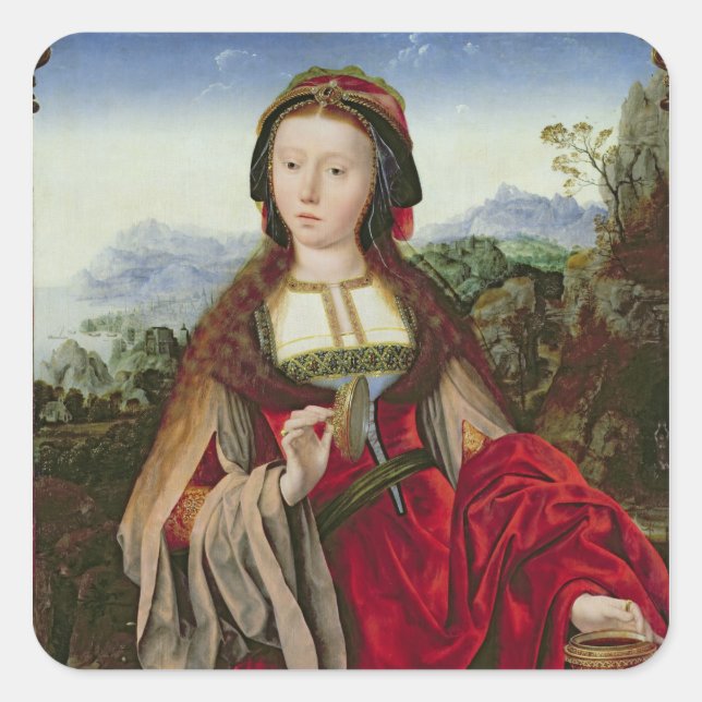 Mary Magdalene, c.1520-25 Square Sticker (Front)