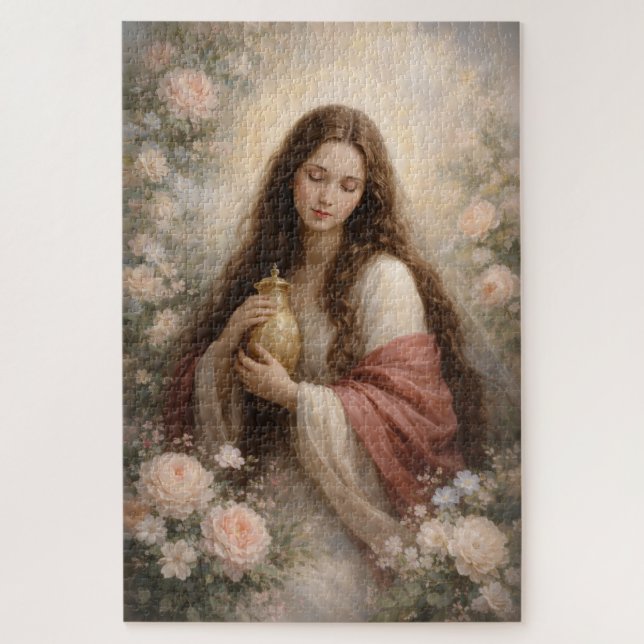 Mary Magdalene Classical Peaceful Timeless Pastel Jigsaw Puzzle (Vertical)