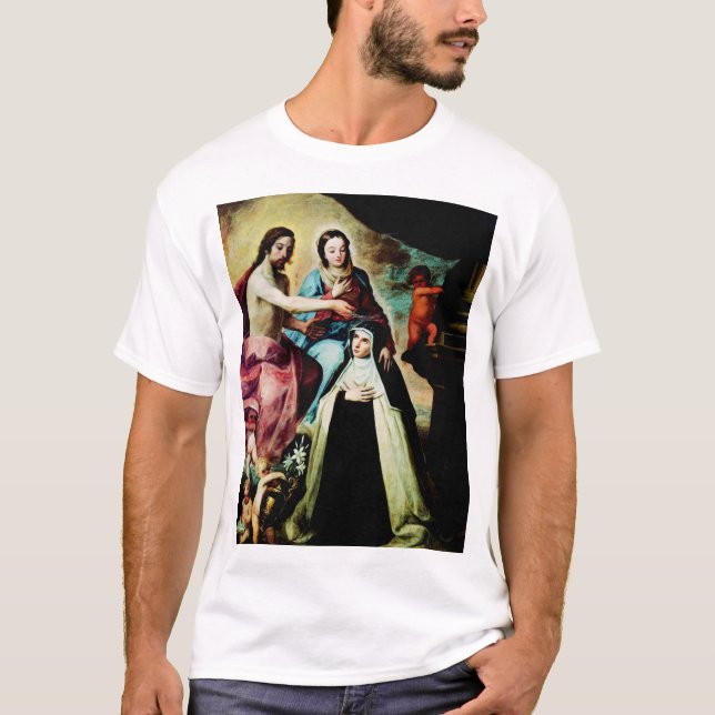 Mary Magdalene de Pazzi by Pedro de Moya T-Shirt (Front)