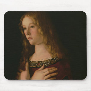 Mary Magdalene, detail from the Virgin and Child w Mouse Pad