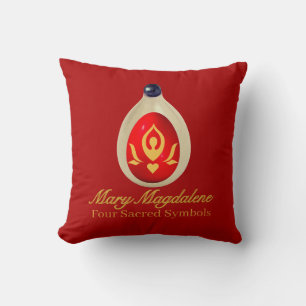Mary Magdalene - Four Sacred Symbols Cushion