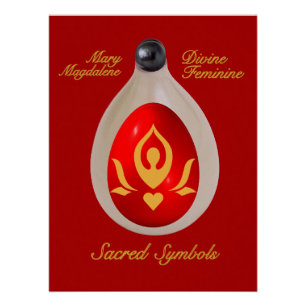 Mary Magdalene - Four Sacred Symbols Poster