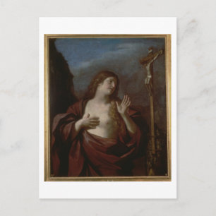 Mary Magdalene in Penitence (oil on canvas) 2 Postcard