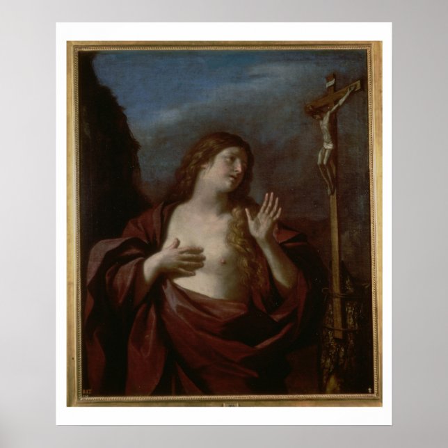 Mary Magdalene in Penitence (oil on canvas) 2 Poster (Front)