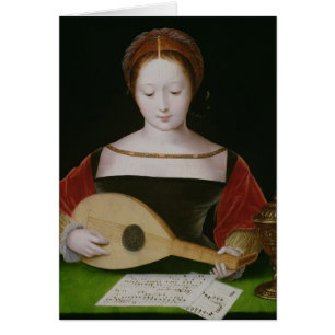 Mary Magdalene Playing a Lute