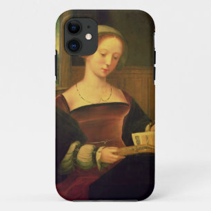 Mary Magdalene Reading (oil on panel) iPhone 11 Case