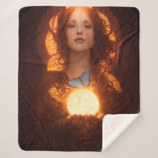 Mary Magdalene Sherpa Blanket