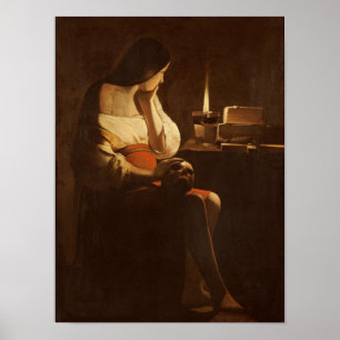 Mary Magdalene with a night light, 1630-35 Poster
