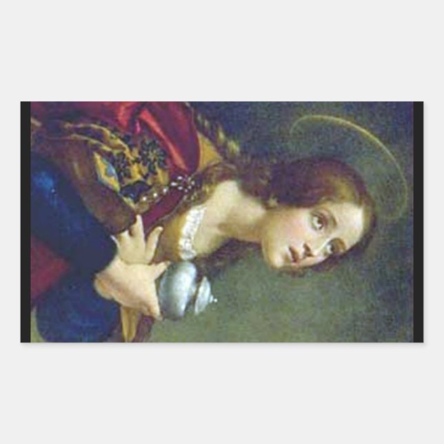 MARY MAGDELENE RECTANGULAR STICKER (Front)