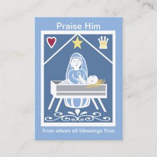 Mary Magnificat Prayer Card