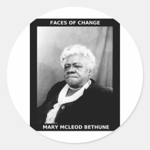 Mary McLeod Bethune Classic Round Sticker