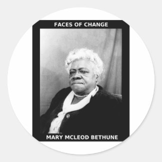 Mary McLeod Bethune Classic Round Sticker