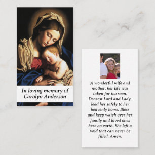 Mary Mother of God Prayer Card