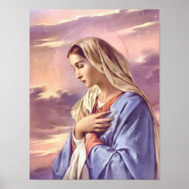 Mary mother of God, the holy virgin, poster (Front)