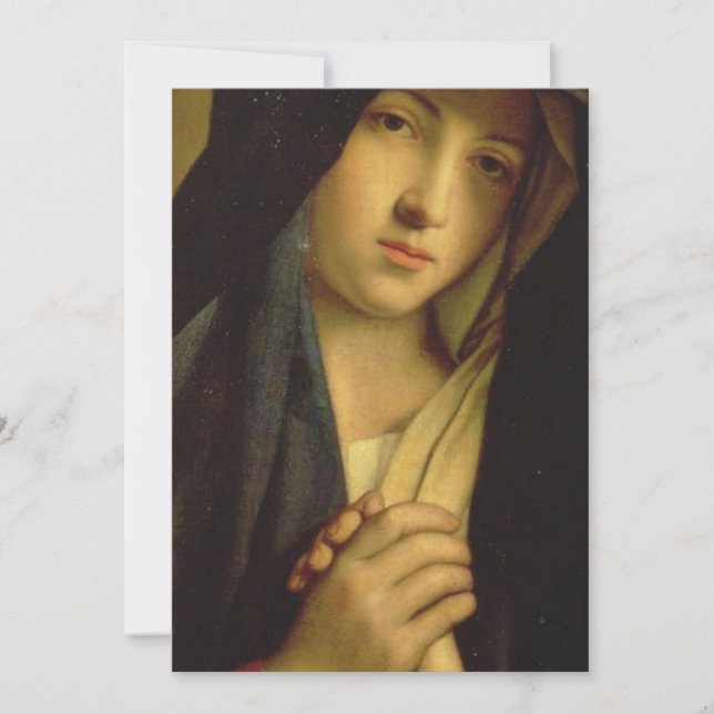 Mary Mother Of Jesus - The Madonna In Sorrow Invitation (Front)