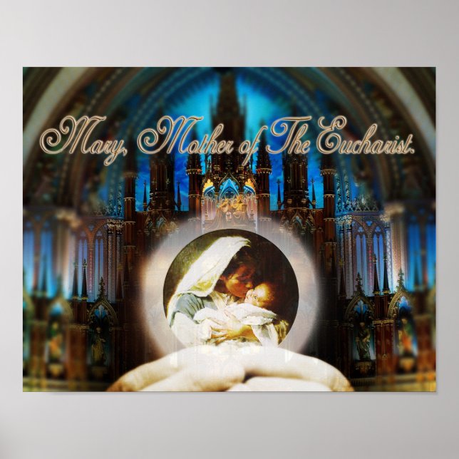 MARY, MOTHER OF THE EUCHARIST. POSTER (Front)