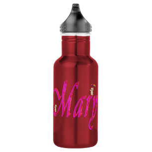Mary, Name, Logo, Girls Reusable Water Bottle