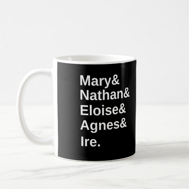 Mary&Nathan&Eloise&Agnes&Ire Coffee Mug (Left)