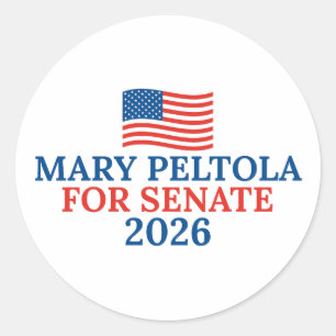 Mary Peltola for Senate 2026 Alaska Election Classic Round Sticker