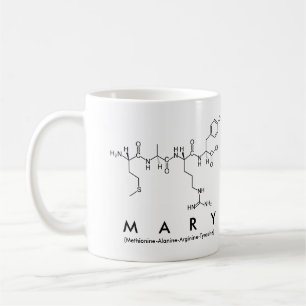 Mary peptide name mug