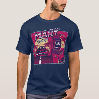 Mary Personalized Vintage Gamer 80s 90s T-Shirt