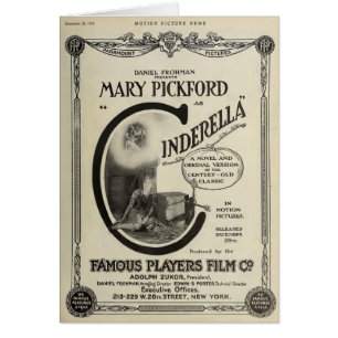 Mary Pickford Cinderella 1914 silent film ad