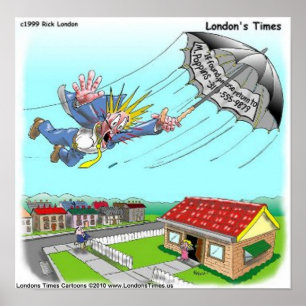 Mary Poppins Umbrella Funny Collectable Art Poster