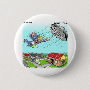 Mary Poppins Umbrella Funny Gifts Tees Etc 6 Cm Round Badge