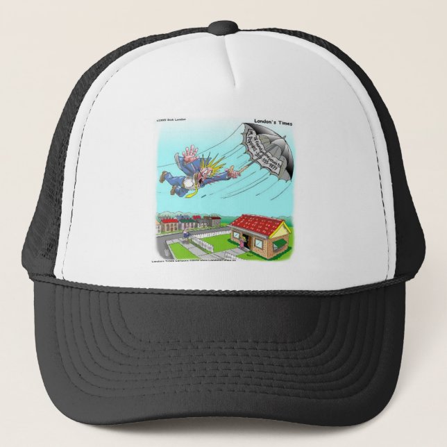 Mary Poppins Umbrella Funny Gifts Tees Etc Trucker Hat (Front)