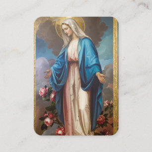 Mary Prayer Card Catholic Memorial Prayer Card