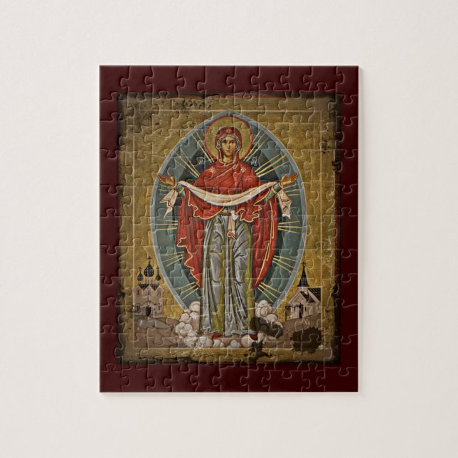 Mary Protector Theotokos Jigsaw Puzzle (Vertical)