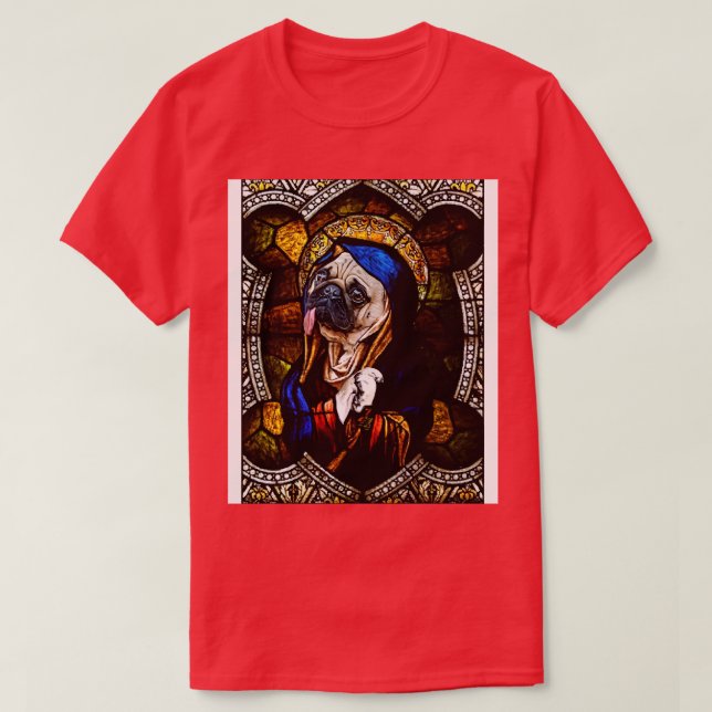 Mary Pug T-Shirt (Design Front)