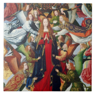 Mary, Queen of Heaven, c. 1485- 1500 Ceramic Tile