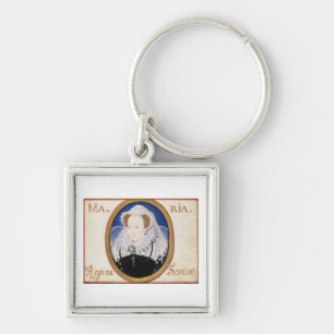 Mary Queen of Scots (1542-87) (gouache on vellum) Key Ring
