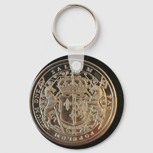 MARY QUEEN OF SCOTS ANCIENT COIN KEY RING