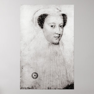 Mary, Queen of Scots in white mourning, 1560 Poster