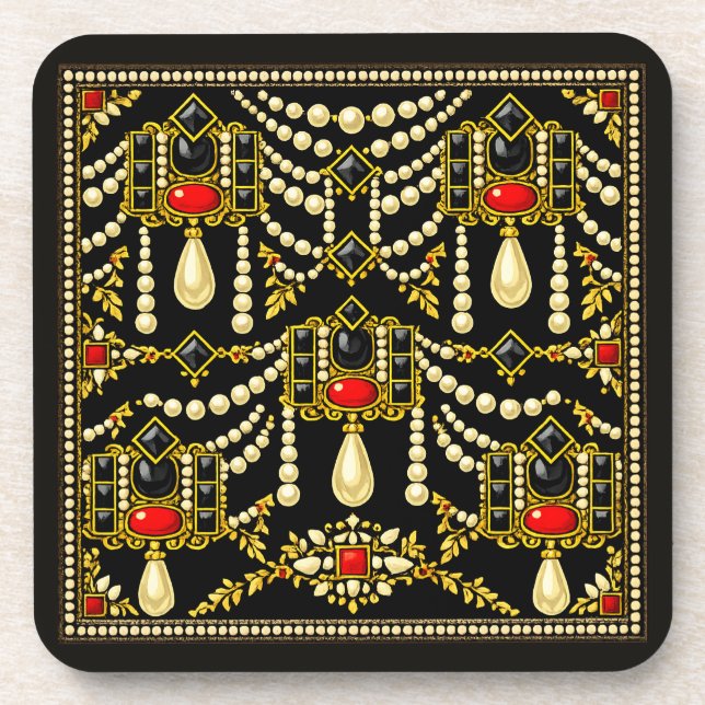 Mary Queen of Scots Jewells Inspired Design  Coaster (Front)