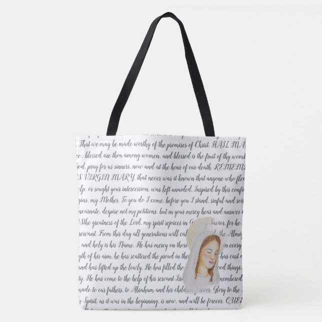 Mary’s Prayer - Large Tote Bag (Front)