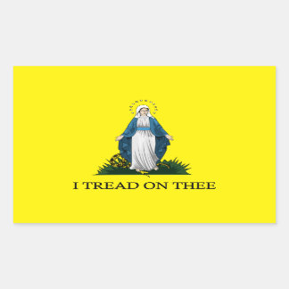 Mary: Serpent Crusher Rectangular Sticker