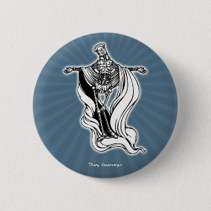 Mary Steam Virgin 6 Cm Round Badge