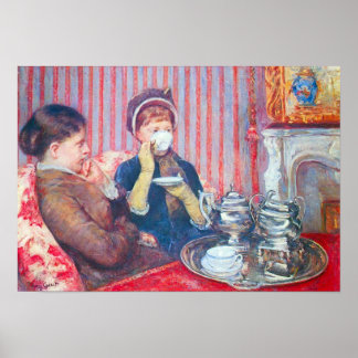 Mary Stevenson Cassatt-A cup of tea Poster